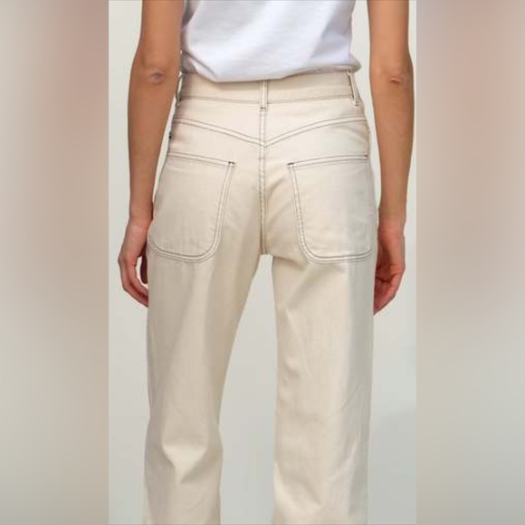 Jesse Kamm 225s Cream with Slate Stitching Sz 4 - Picture 3 of 6